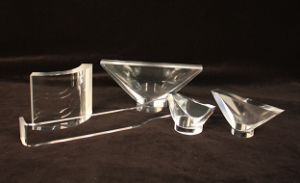 Light Guides and Acrylic Plastic used for uniform light collection from a scintillator