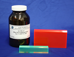 Wavelength Shifters available in sheet material or as paint for making thin films
